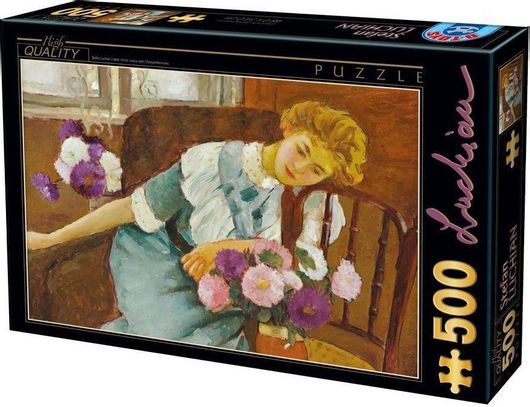 Puzzle Lorica with Chrysanthemums 2D 500 Κομμάτια