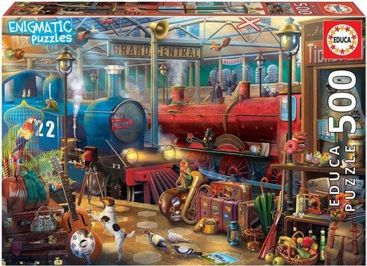 Puzzle Mysterious Puzzle Train Station 2D 500 Κομμάτια