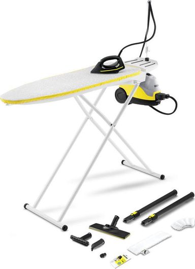 Ατμοκαθαριστής Karcher SI 4 EasyFix Iron Πίεσης 3.5bar με Ρόδες & Κοντάρι Black