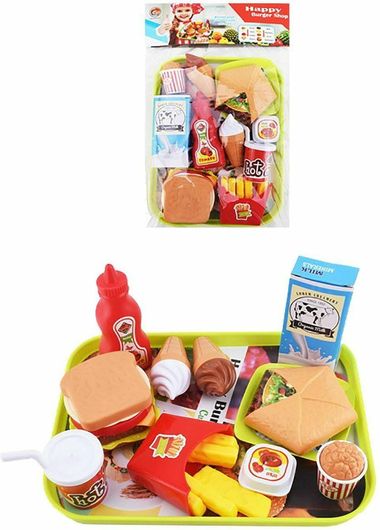 Παιχνίδι ToyMarkt Happy Burger Δίσκος Σερβιρίσματος για 3+ Ετών 24τμχ