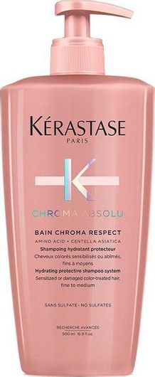 Σαμπουάν Kerastase Chroma Absolu Bain Riche Chroma Respect για Διατήρηση Χρώματος για Βαμμένα Μαλλιά 500ml