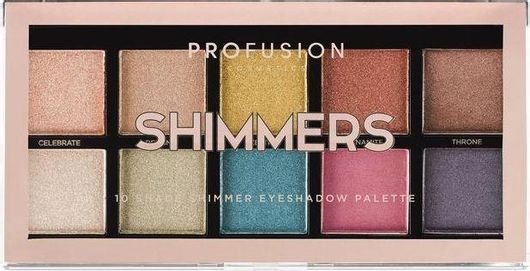 Παλέτα Σκιών Profusion Cosmetics 10 Shade Eyeshadow Palette Shimmers