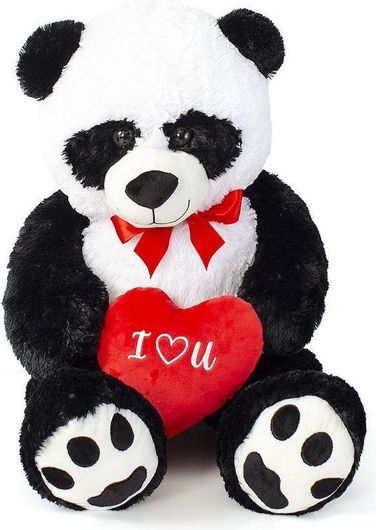 Λούτρινο Fun World Αρκουδάκι Panda Αγίου Βαλεντίνου 100cm