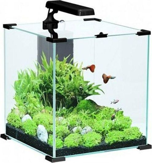 Ενυδρείο Ψαριών Zolux Aqua Nanolife Cube Χωρητικότητας 50lt με Φωτισμό & Φίλτρο 37x37x40cm Μαύρο