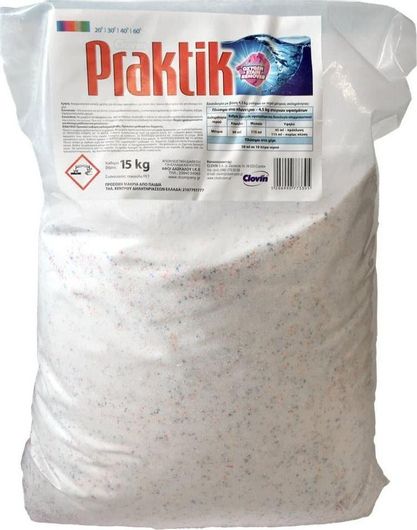 Επαγγελματικό Απορρυπαντικό Ρούχων Praktik σε Σκόνη 15kg