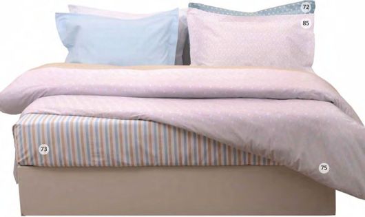 Μαξιλαροθήκη Anna Riska Oxford Mix & Match 72 50x70+5cm Σετ 2τμχ Ροζ