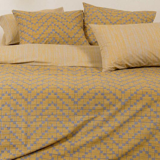 Μαξιλαροθήκη Melinen Home Ultra Line Collection Bingo 100% Βαμβάκι 50x70cm Σετ 2τμχ Κίτρινο