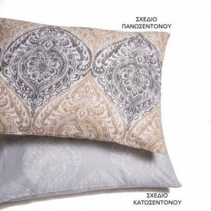 Μαξιλαροθήκη Melinen Ultra Line Marlene 100% Βαμβάκι 50x70cm Σετ 2τμχ Μπεζ