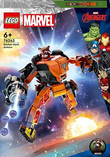 Lego Super Heroes Rocket Mech Armor για 6+ Ετών #76243