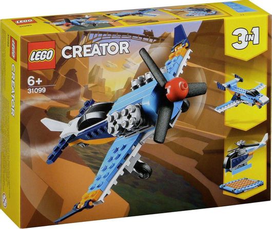 Lego Creator 3-in-1 Propeller Plane για 6+ ετών