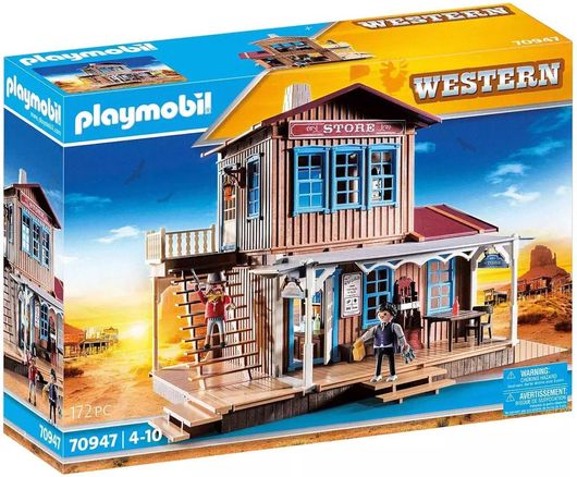 Playmobil Western Διώροφο Κατάστημα Άγριας Δύσης Για 4+ Ετών