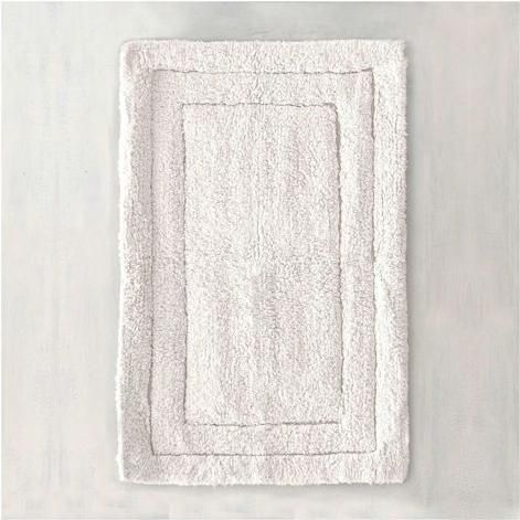 Πατάκι Μπάνιου Rythmos 120-105-1803 Senna Βαμβακερό 50x80cm Λευκό
