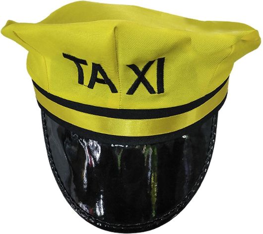 Αποκριάτικο Αξεσουάρ Καπέλο Taxi Κίτρινο / Μαύρο