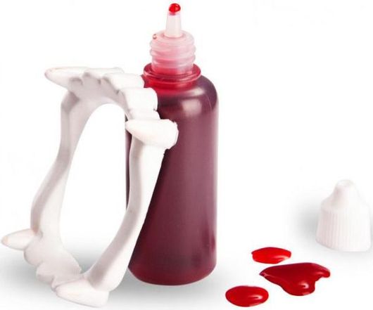 Αποκριάτικο Αξεσουάρ 7063 Αίμα και Δόντια Δράκουλα