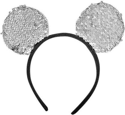 Στέκα Αυτιά Ασημί με Μαγικές Πούλιες Μαύρο / Ασημί