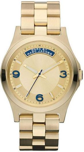 Γυναικείο Ρολόι Marc Jacobs MBM3162 με Μεταλλικό Μπρασελέ Χρυσό