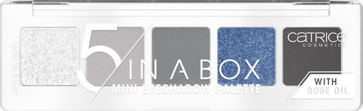 Παλέτα Σκιών Catrice Cosmetics 5 In A Box Mini σε Στερεή Μορφή 050 Blue Smokey 4gr
