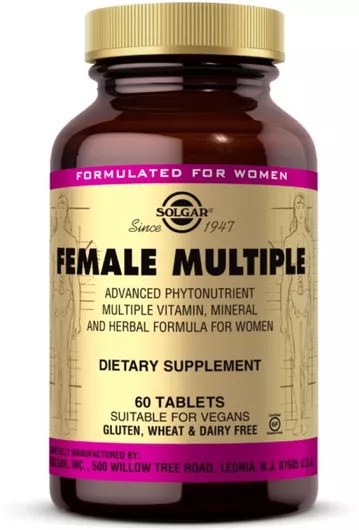 Solgar Female Multiple Βιταμίνη για Ενέργεια 60 Ταμπλέτες