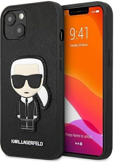 Θήκη Κινητού Karl Lagerfeld Back Cover για Apple iPhone 13 mini Πλαστικό Μαύρο
