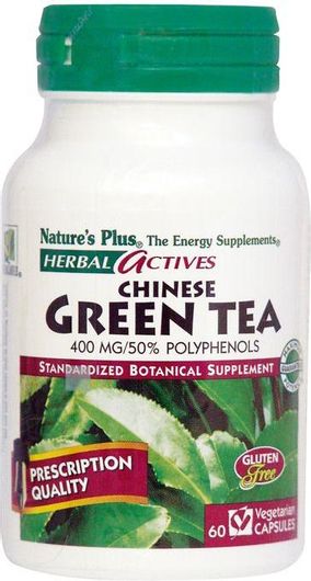 Nature's Plus Herbal Actives Green Tea 60 Φυτικές Κάψουλες