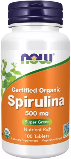 Now Foods Spirulina 500mg 100 Ταμπλέτες