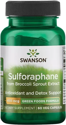 Swanson Sulforaphane from Broccoli Sprout Extract 60 φυτικές κάψουλες
