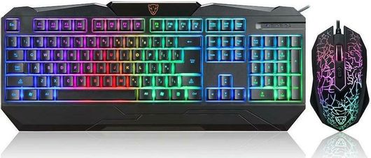 Motospeed S69 Σετ Gaming Πληκτρολόγιο με διακόπτες & RGB φωτισμό & Ποντίκι Αγγλικό US