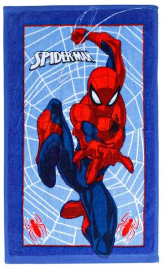 Πετσέτα Προσώπου Spiderman Βαμβακερή 30x50cm Μπλε