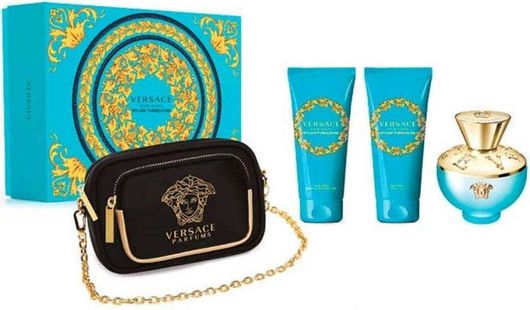 Γυναικείο Σετ Αρωμάτων Versace Dylan Turquoise 4τμχ με Τσάντα 300ml