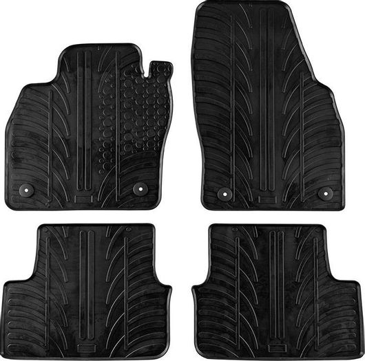 Πατάκια Αυτοκινήτου Gledring 0706 για Audi A1 GB 2018+ Μπροστινά & Πίσω Λάστιχο 4τμχ Μαύρο