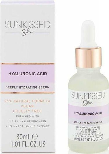Sunkissed Ενυδατικό & Αντιγηραντικό Serum Προσώπου με Υαλουρονικό Οξύ για Αποτοξίνωση 30ml
