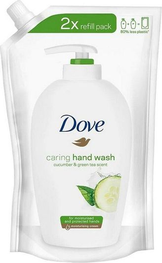 Dove Go Fresh Beauty Cucumber & Green Tea Refill Κρεμοσάπουνο 500ml