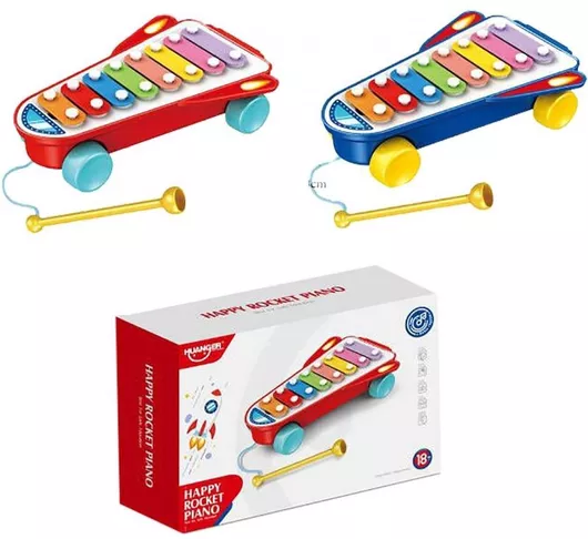 Ξυλόφωνο ToyMarkt Happy Rocket με Τυχαία Επιλογή Σχεδίου για 1.5+ Ετών