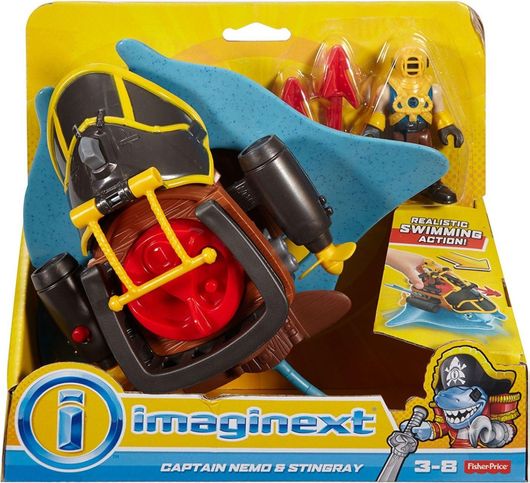 Action Figure Fisher Price Imaginext Πλάσματα του Βυθού για 3+ Ετών 19cm Διάφορα Σχέδια 2τμχ