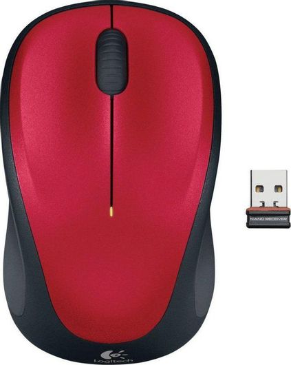 Logitech M235 Ασύρματο Mini Ποντίκι Κόκκινο
