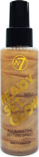 Setting Spray W7 Cosmetics Ready Set Glow Gold 100ml