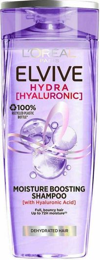 Σαμπουάν L'Oreal Paris Elvive Hydra Hyaluronic Ενυδάτωσης για Όλους τους Τύπους Μαλλιών 400ml