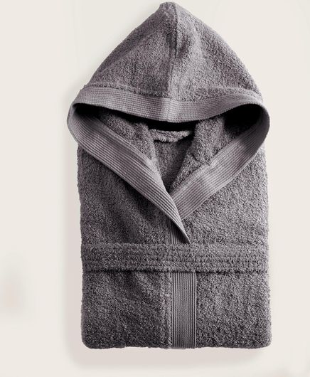 Μπουρνούζι Rythmos 50-6374 Amadeus με Κουκούλα Βαμβακερό XL Γκρι