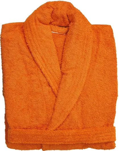 Μπουρνούζι Viopros 618522 Classic με Γιακά Βαμβακερό L Πορτοκαλί