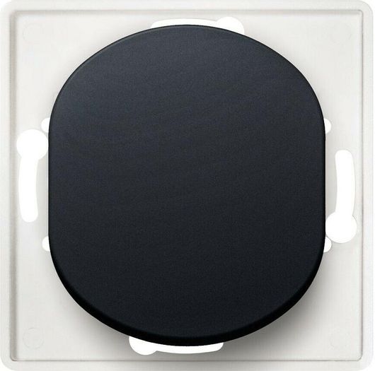 Διακόπτης Τοίχου Aling Conel Χωνευτός για Έλεγχο Φωτισμού χωρίς Πλαίσιο και Ένα Πλήκτρο Μαύρος