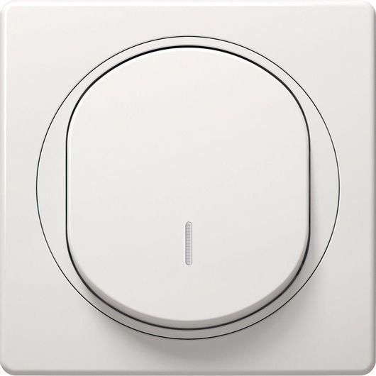 Διακόπτης Τοίχου Χωνευτός για Έλεγχο Φωτισμού με Πλαίσιο και Ένα Πλήκτρο Λευκός