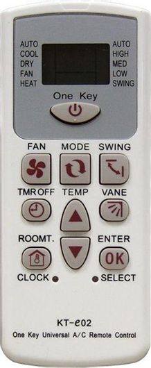 Τηλεχειριστήριο Air Condition KT-E02 Universal