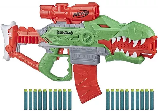 Nerf Hasbro Εκτοξευτής Rex-Rampage Motorized Blaster Dinosquad για 8+ Ετών
