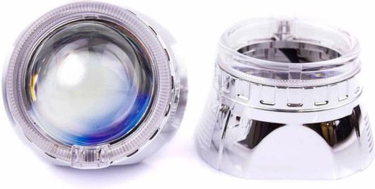 Καπάκια Retrofitlab για Προτζέκτορες 2.5" Mini Ae με LED Angel Eyes Χρώμιο 2τμχ