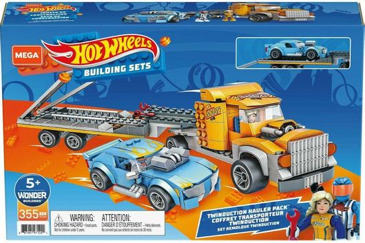 Τουβλάκια Mega Bloks GYG66 Hot Wheels Twinduction Hauler Pack για 5+ Ετών 355τμχ