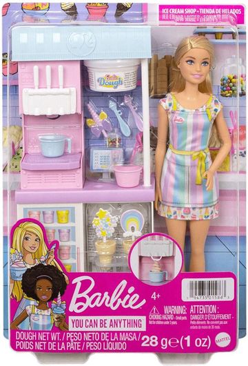 Barbie Mattel Εργαστήριο Παγωτού για 3+ Ετών 30cm