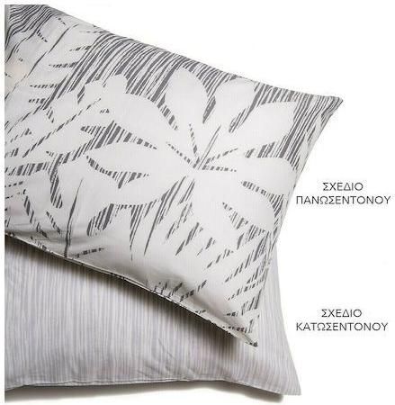 Σετ Μαξιλαροθήκες Melinen Angela 50x70cm Γκρι 