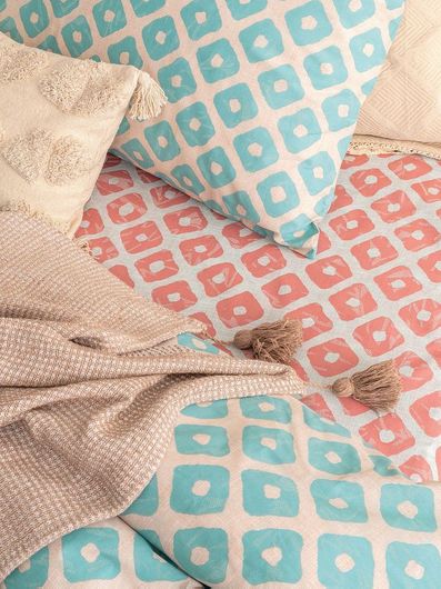 Σετ Μαξιλαροθήκες Palamaiki FL6151 50x75cm Γαλάζιο