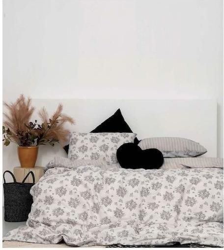 Σετ Μαξιλαροθήκες Palamaiki FL6165 52x72cm Γκρι