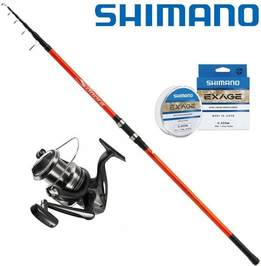Καλάμι Ψαρέματος Shimano Sonora Tele Surf για Surf Casting 4.2m με Μηχανισμό & Beatmaster 10000 XB